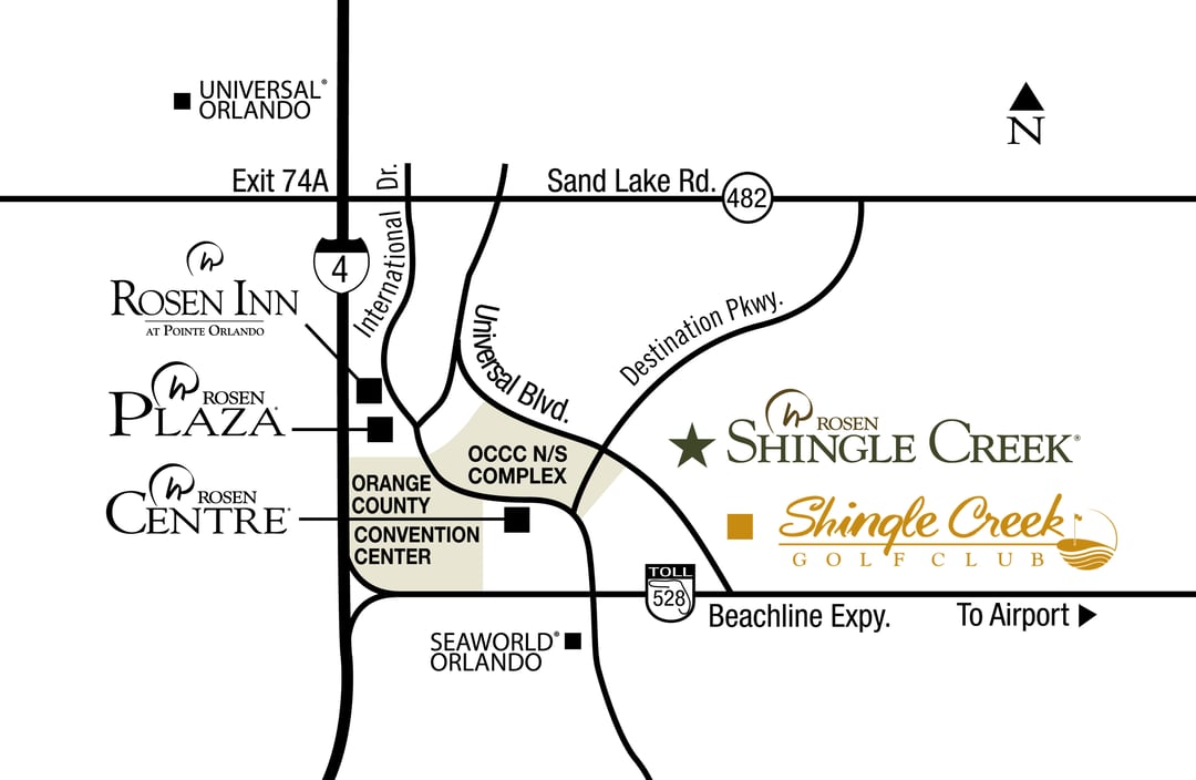 Rosen Shingle Creek Map